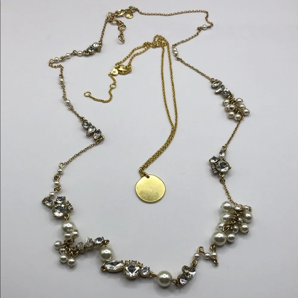 J.crew Madewell Layered Look 2 Chain Gold Necklaces Curated Bundle - Picture 3 of 6